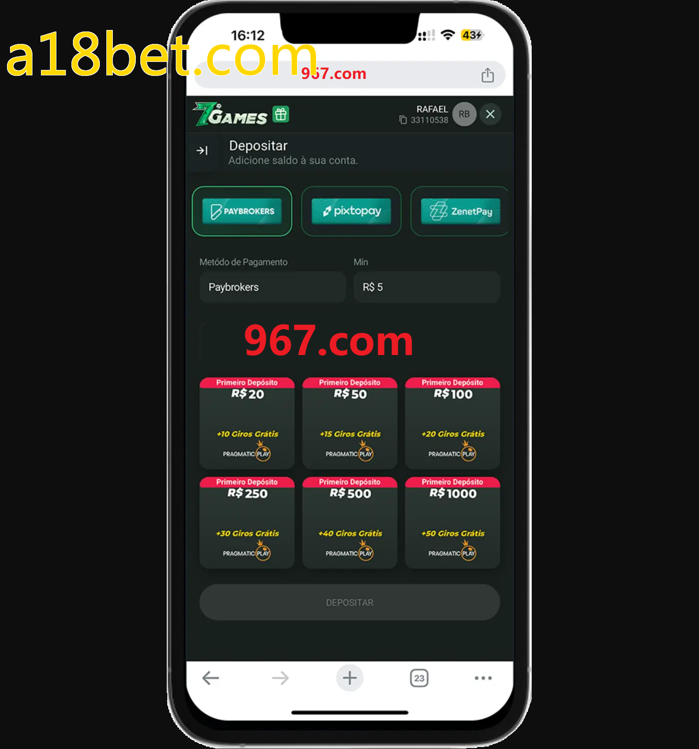 Baixe o aplicativo a18bet.com para jogar a qualquer momento